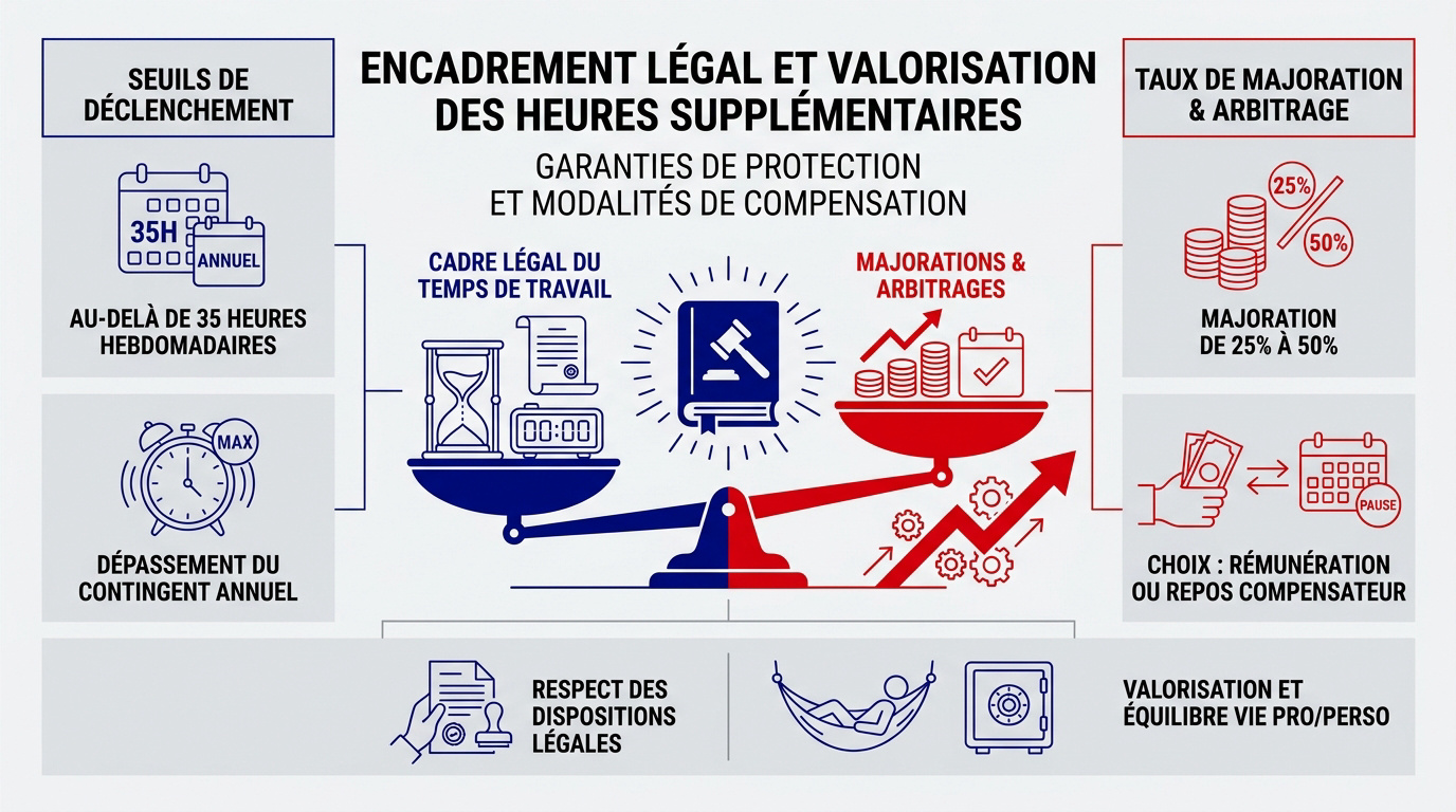Schéma des majorations légales